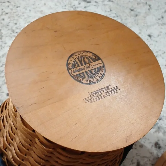 Longaberger 2005-06 Collectors Club 10th Year Anniversary Celebration Basket Baskets & Bins